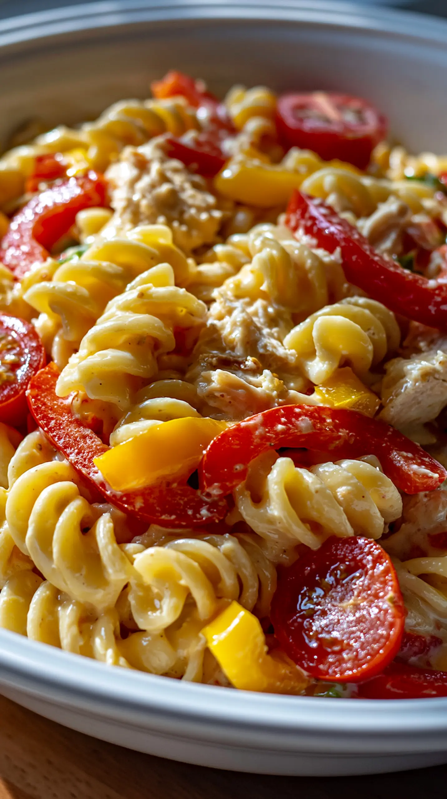 Serving suggestion for Coconut Jamaican Style Pasta Salad — Coconut Jamaican Style Pasta Salad