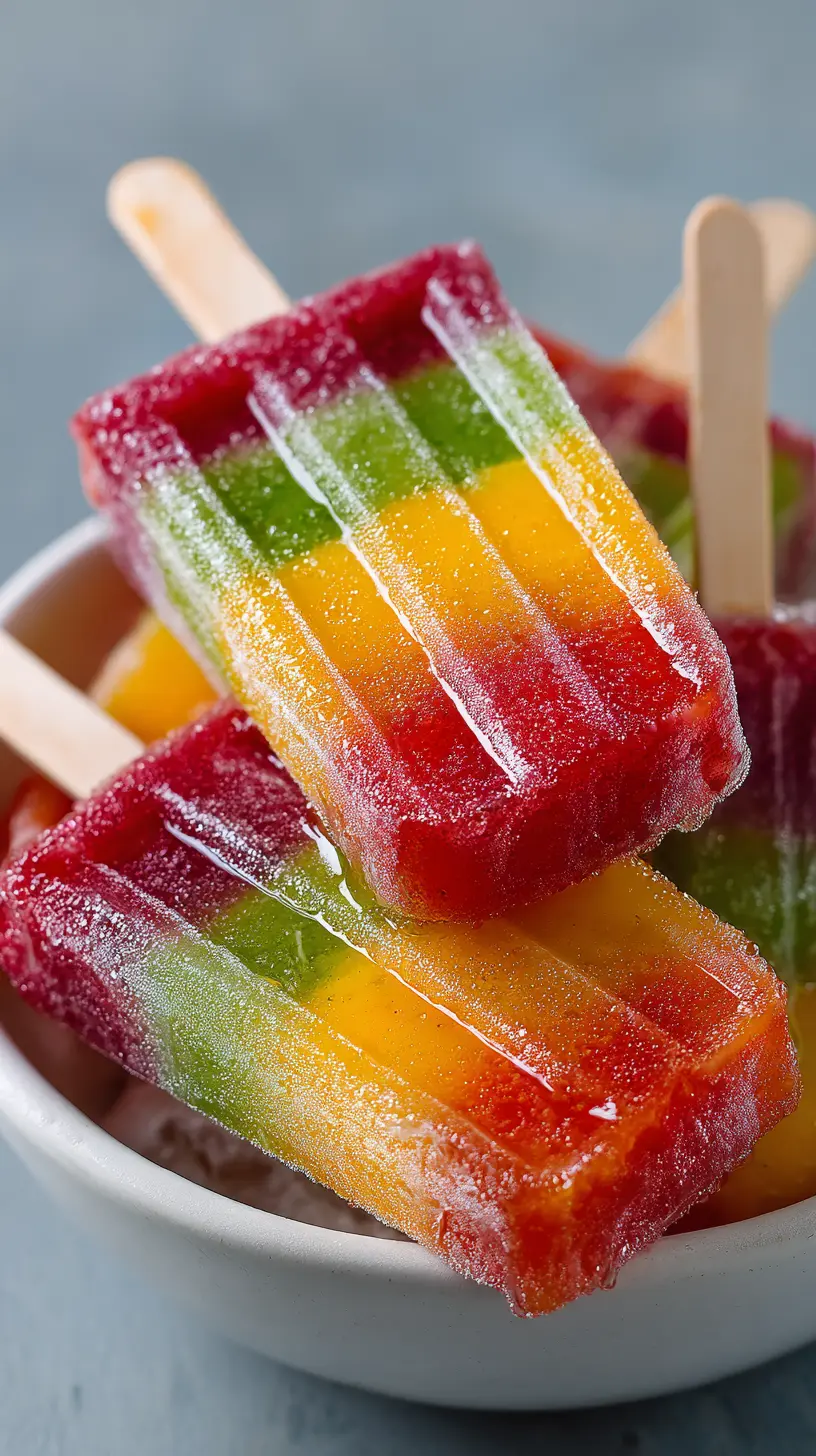 Step-by-step preparation of Cool Off with Cinco de Mayo Popsicles: Tropical Bliss Awaits (Cinco de Mayo popsicles)
