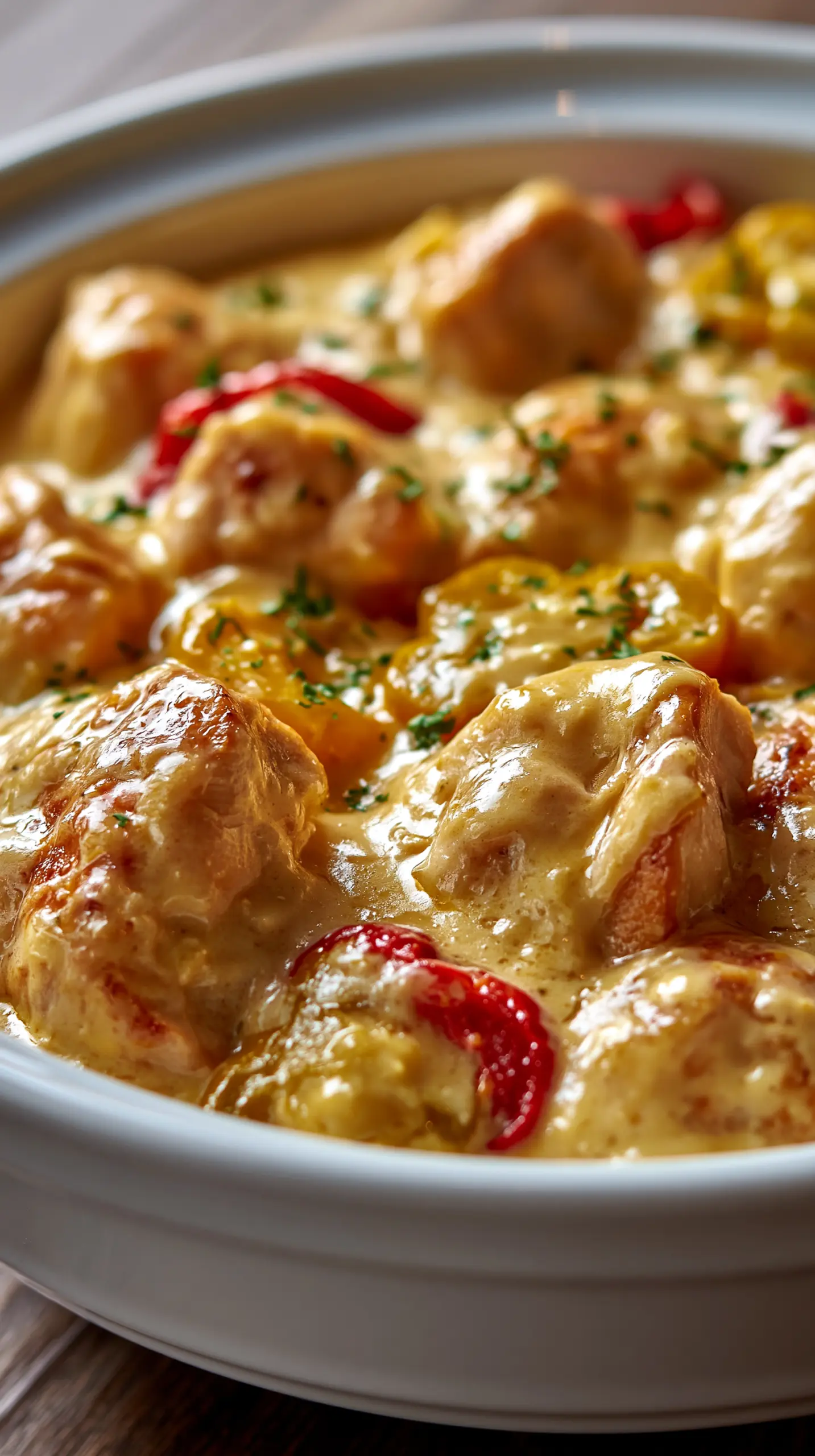 Serving suggestion for Creamy Banana Pepper Chicken Skillet (30-Minute Dinner) — banana pepper chicken skillet