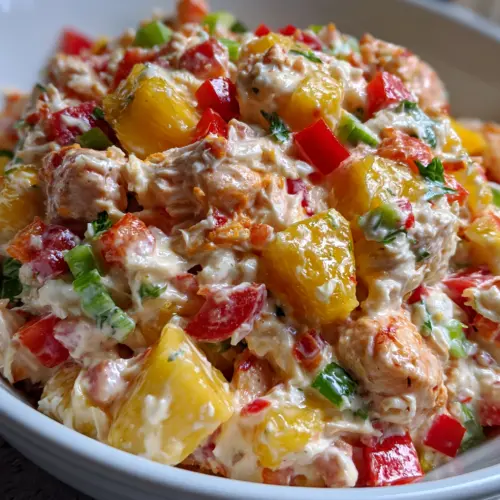 Creamy Hawaiian Chicken Salad (Perfect for Meal Prep) — homemade Hawaiian Chicken Salad recipe