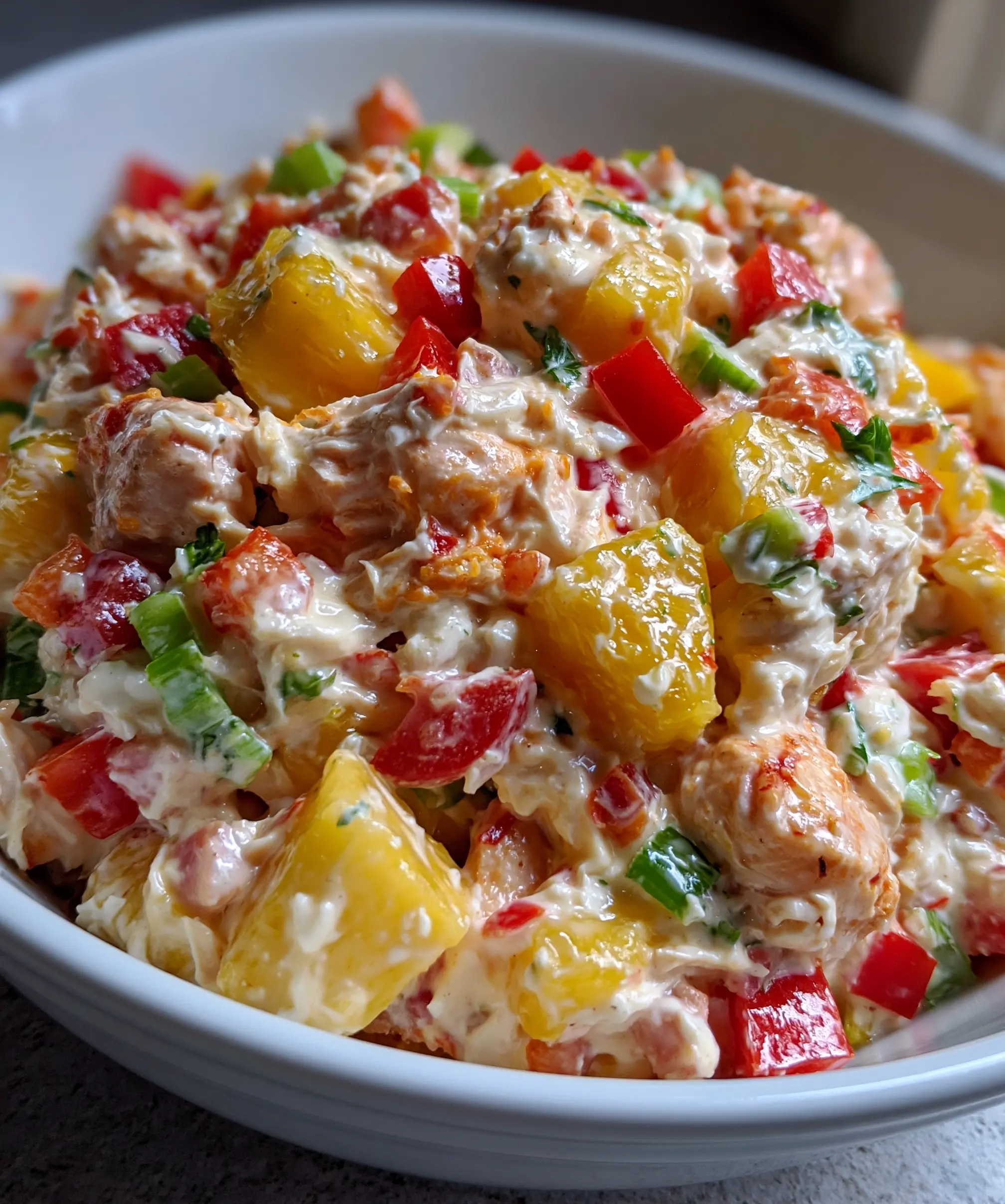 Creamy Hawaiian Chicken Salad (Perfect for Meal Prep) — homemade Hawaiian Chicken Salad recipe