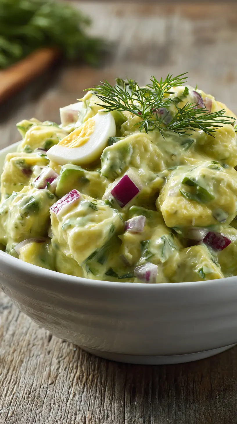 Step-by-step preparation of Creamy Mediterranean Avocado Egg Salad (Mediterranean Avocado Egg Salad)