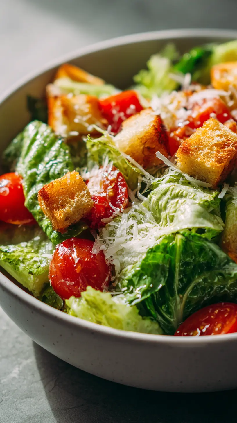 Serving suggestion for Crunchy Parmesan Chopped Salad — Crunchy Parmesan Chopped Salad