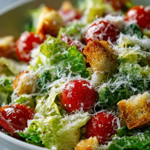 Crunchy Parmesan Chopped Salad — homemade Crunchy Parmesan Chopped Salad recipe