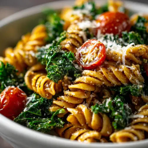 Delicious Kale Caesar Pasta Salad for Easy Healthy Meals — homemade kale Caesar pasta salad recipe