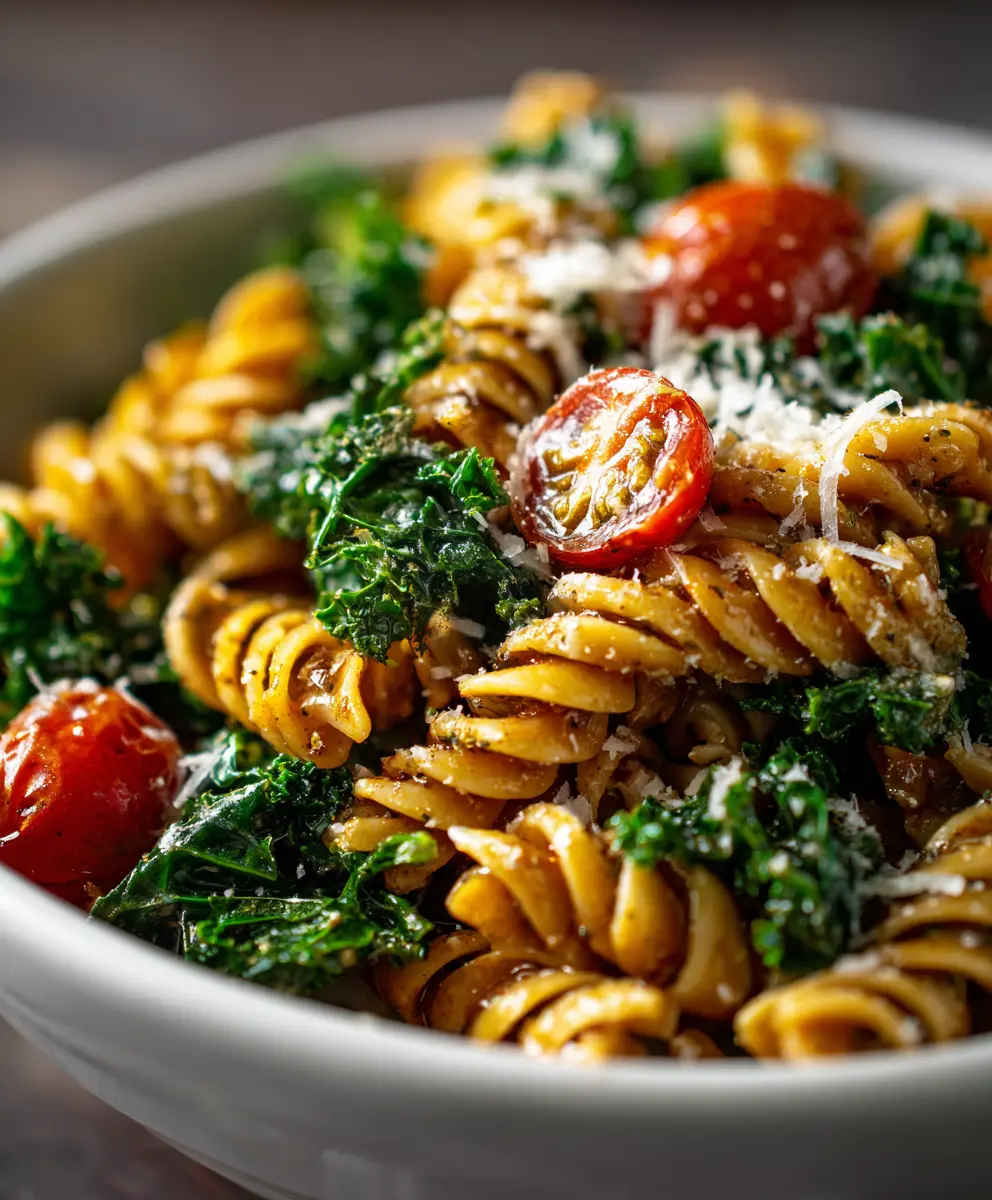 Delicious Kale Caesar Pasta Salad for Easy Healthy Meals — homemade kale Caesar pasta salad recipe