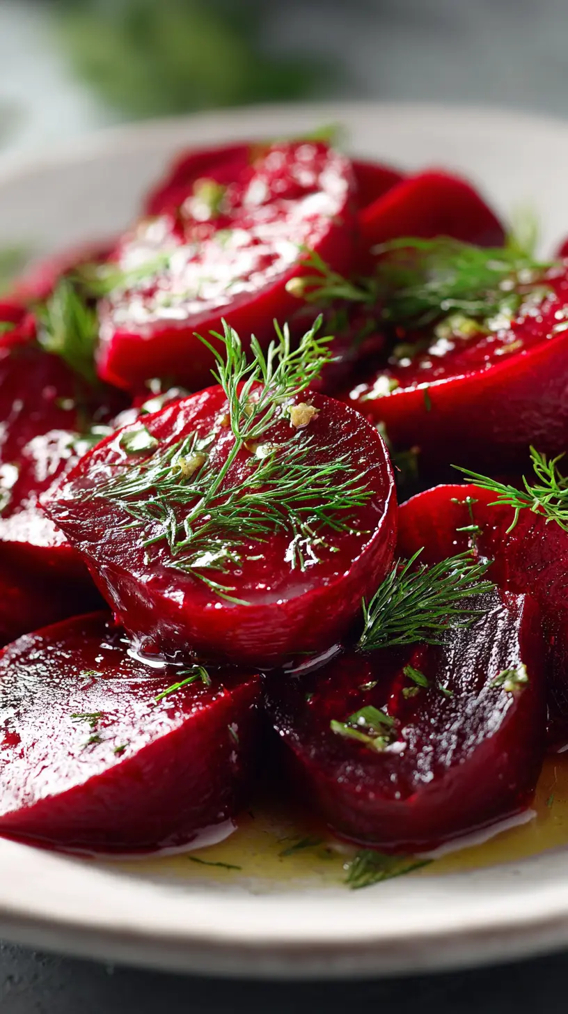 Step-by-step preparation of Delicious Marinated Beet Salad with Dill for Fresh Flavor (marinated beet salad)