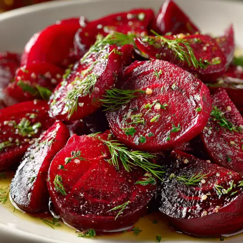 Delicious Marinated Beet Salad with Dill for Fresh Flavor — homemade marinated beet salad recipe