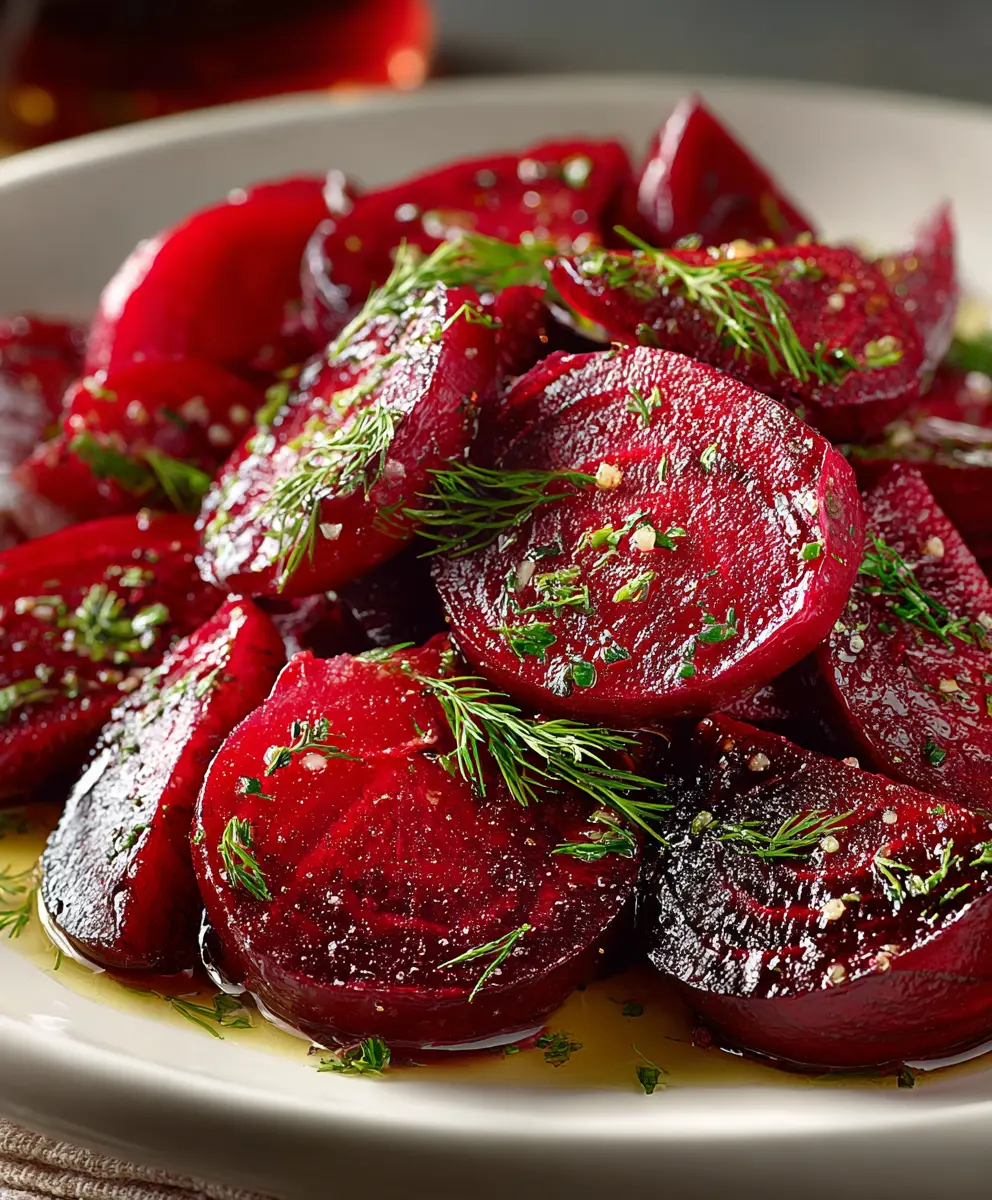 Delicious Marinated Beet Salad with Dill for Fresh Flavor — homemade marinated beet salad recipe