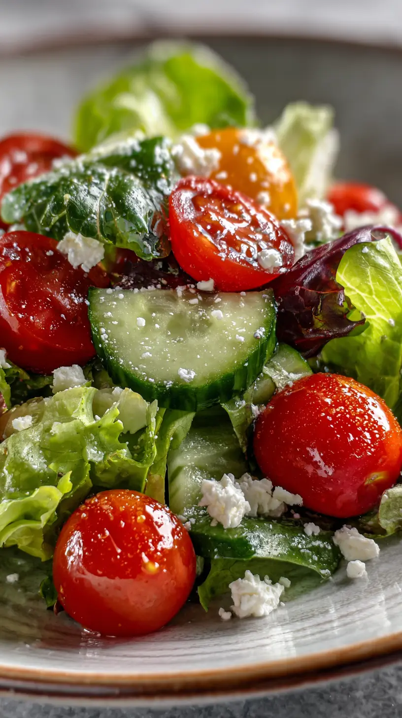 Serving suggestion for Easy 4-Ingredient Summer Salad — 4-ingredient summer salad