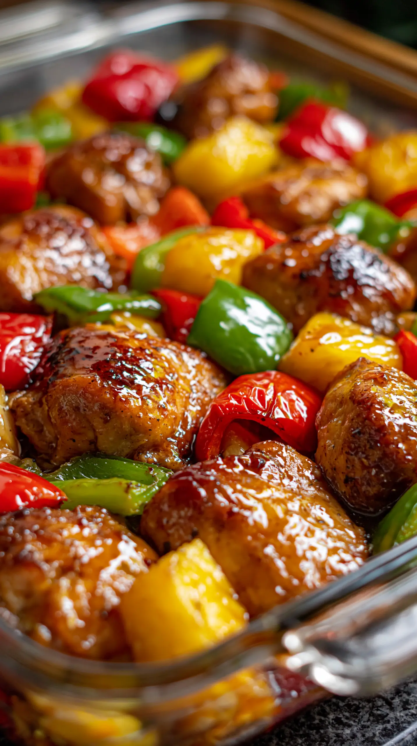 Step-by-step preparation of Easy Hawaiian Chicken Sheet Pan Dinner (Hawaiian chicken sheet pan dinner)