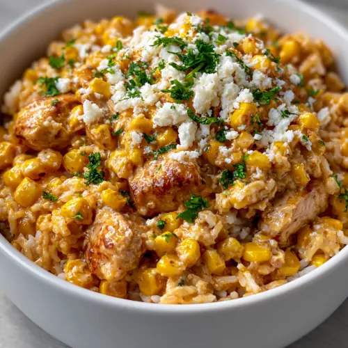 Easy Street Corn Chicken Rice Bowls (Meal Prep) — homemade street corn chicken rice bowls recipe