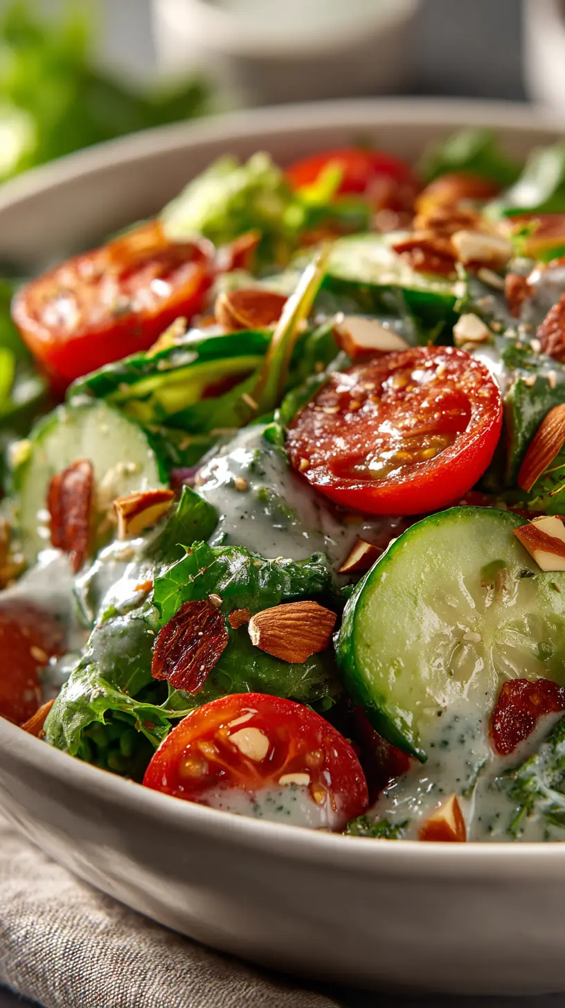 Serving suggestion for Fresh Green Goddess Salad (Quick & Healthy) — Green Goddess Salad