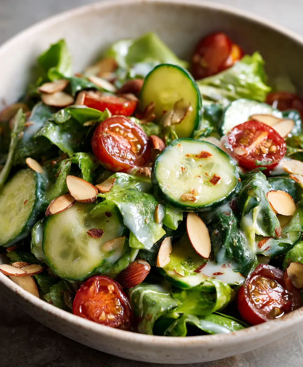 Fresh Green Goddess Salad (Quick & Healthy) — homemade Green Goddess Salad recipe