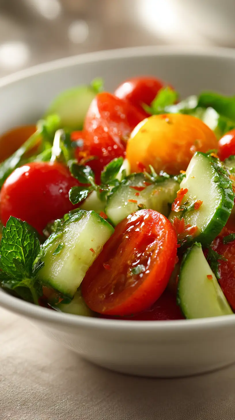 Serving suggestion for Fresh Spring Mix Salad with Zesty Dressing — Fresh Spring Mix Salad