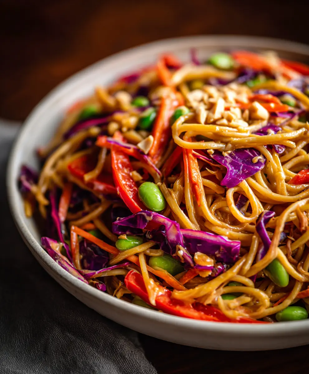 Grain-Free Thai Peanut Pasta Salad — homemade Grain-Free Thai Peanut Pasta Salad recipe