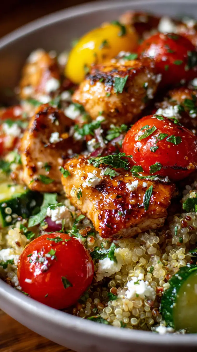 Step-by-step preparation of Healthy Greek Chicken Bowls (Meal Prep) (Healthy Greek Chicken Bowls)