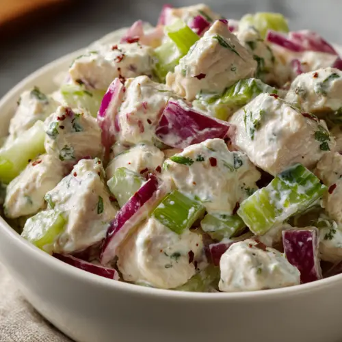 High-Protein Cottage Cheese Chicken Salad (Gluten-Free) — homemade cottage cheese chicken salad recipe