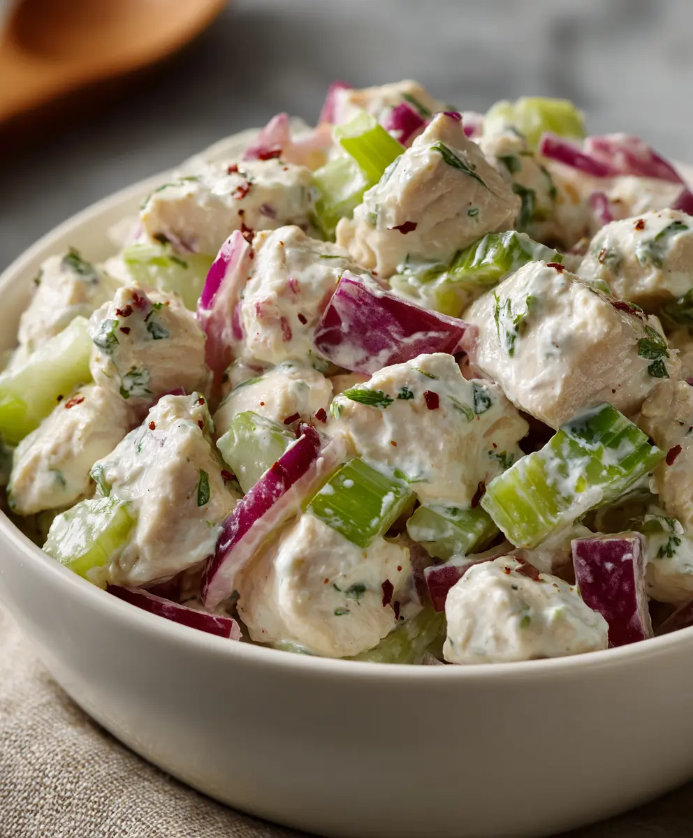 High-Protein Cottage Cheese Chicken Salad (Gluten-Free) — homemade cottage cheese chicken salad recipe