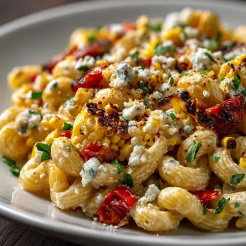 High-Protein Mexican Street Corn Pasta Salad — homemade High-Protein Mexican Street Corn Pasta Salad recipe