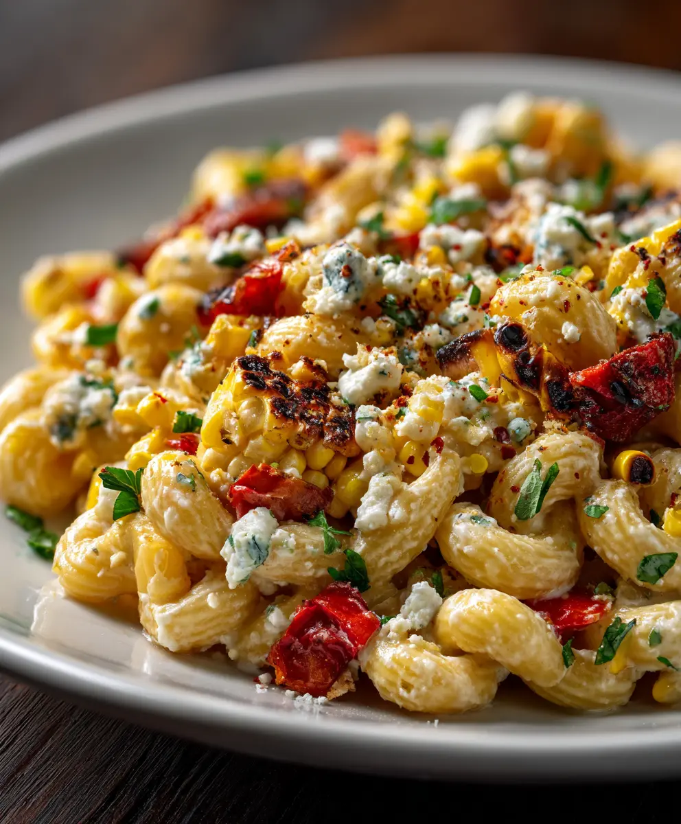 High-Protein Mexican Street Corn Pasta Salad — homemade High-Protein Mexican Street Corn Pasta Salad recipe