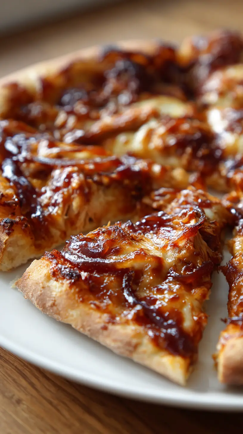 Step-by-step preparation of Homemade BBQ Chicken Pizza with Caramelized Onions (BBQ chicken pizza)