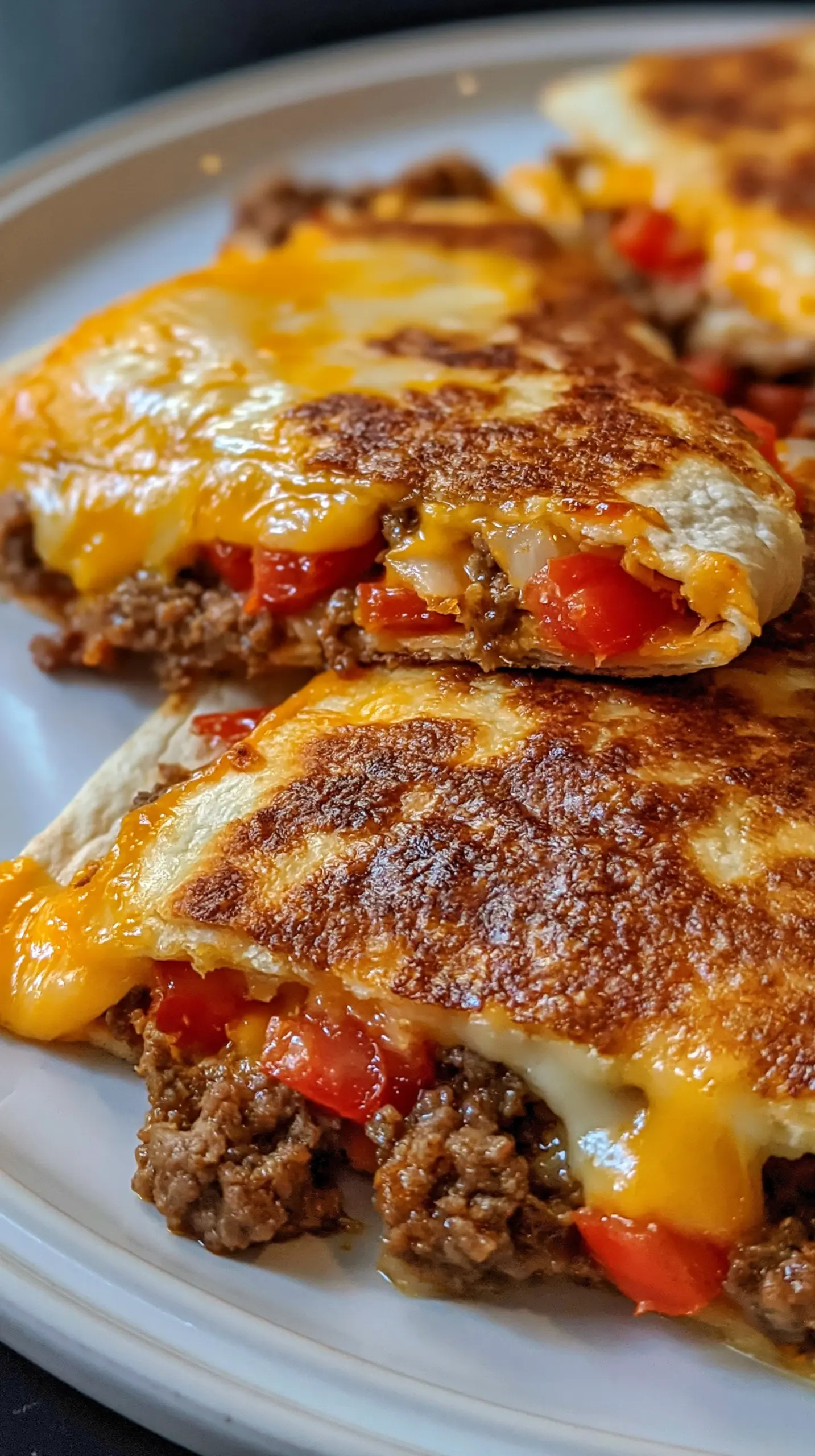 Step-by-step preparation of Homemade Smashburger Quesadillas (Quick Comfort Food) (Smashburger Quesadillas)