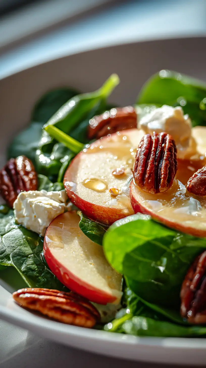 Step-by-step preparation of Honeycrisp Apple Feta Salad with Candied Pecans (Honeycrisp apple feta salad)