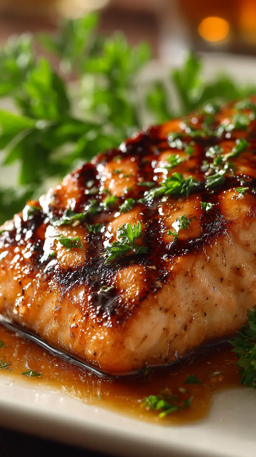 Serving suggestion for Irresistible Cajun Grilled Salmon with Honey Butter Magic — Cajun grilled salmon