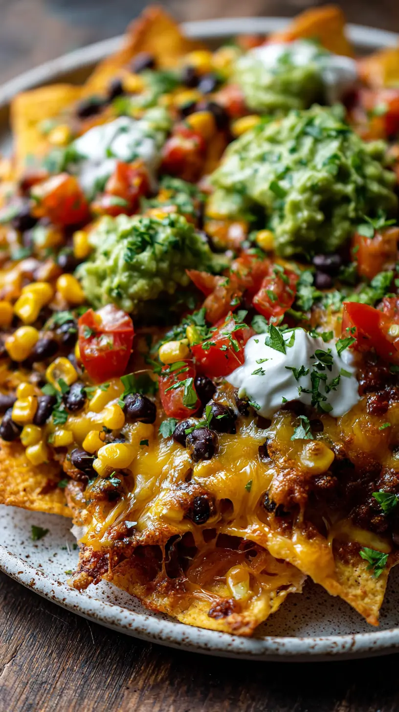 Serving suggestion for Irresistible Sheet Pan Nachos: Your New Family Favorite! — sheet pan nachos