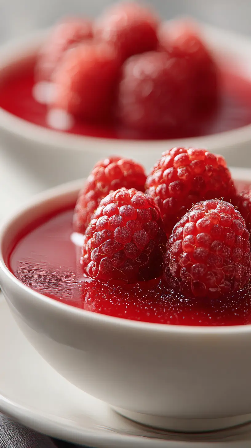 Serving suggestion for Low-Calorie Keto Raspberry Gelatin Whips — Keto Raspberry Gelatin Whips