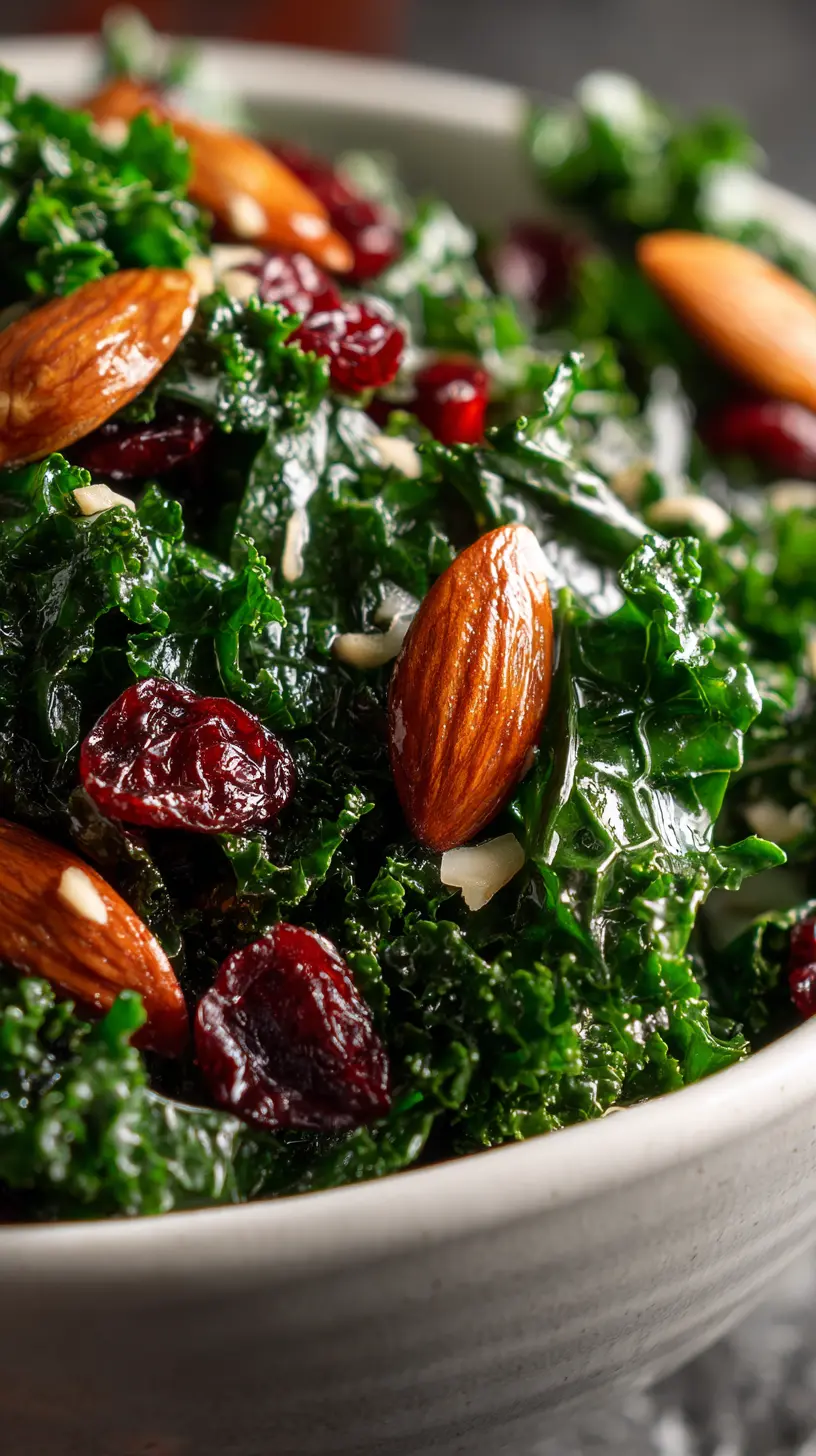 Step-by-step preparation of Massaged Kale Salad with Lemon Dressing (massaged kale salad)