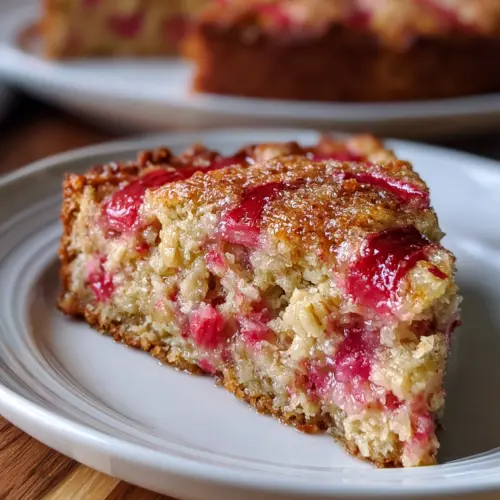 Oat Icelandic Rhubarb Cake — homemade Oat Icelandic Rhubarb Cake recipe