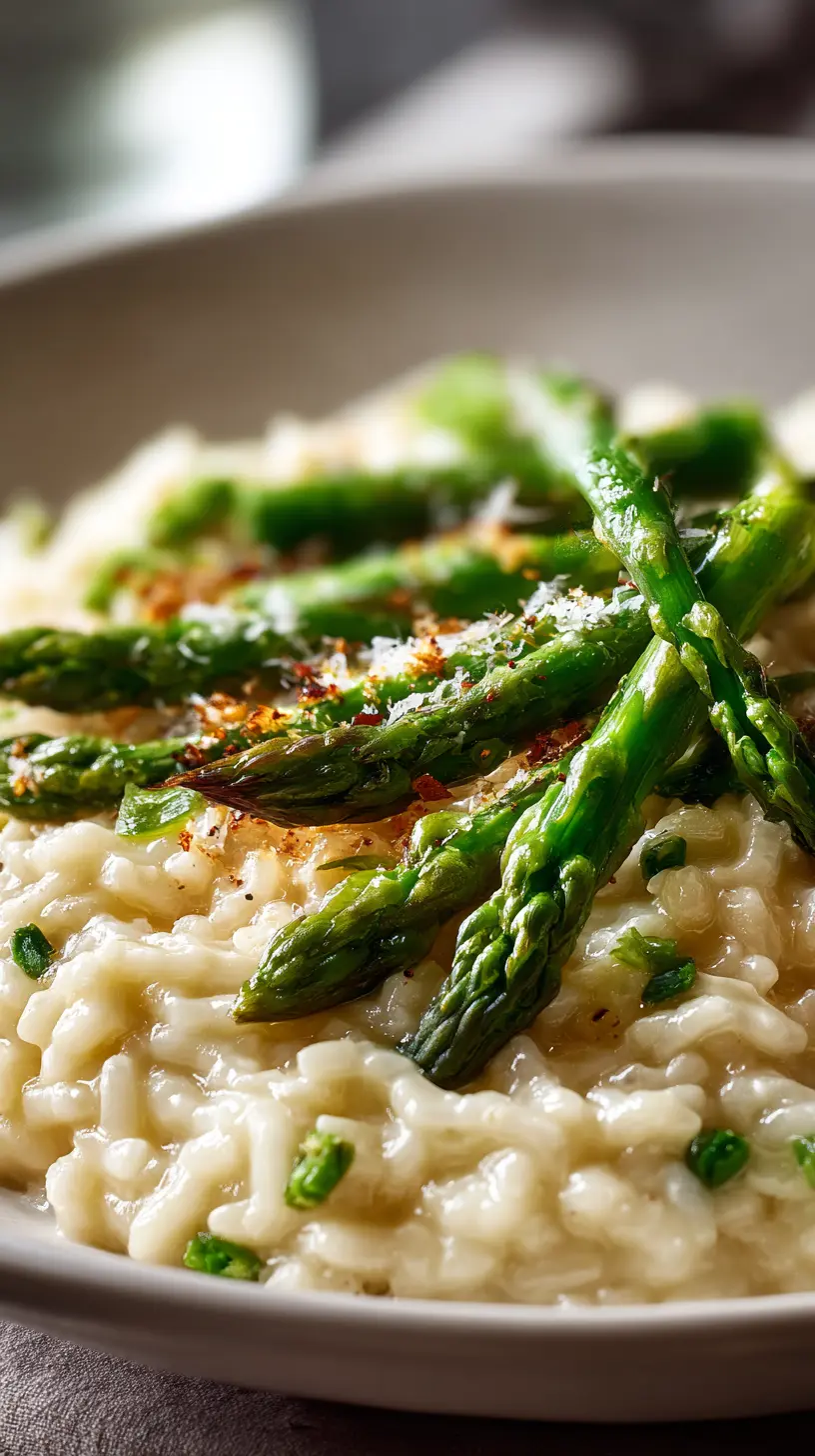 Step-by-step preparation of Parmesan Lemon Asparagus Risotto (Parmesan Lemon Asparagus Risotto)