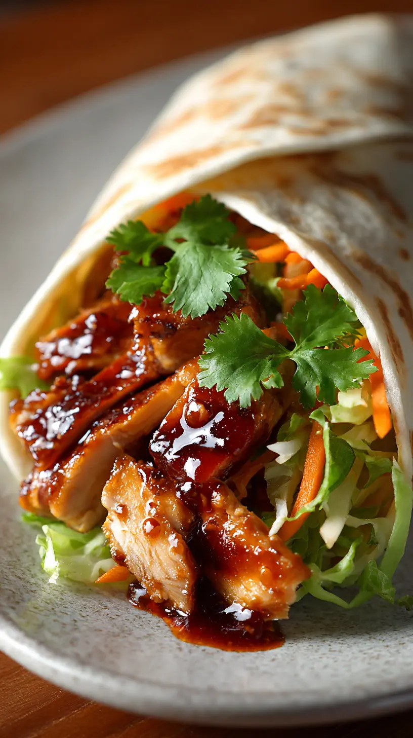 Step-by-step preparation of Quick & Easy Sweet Chili Chicken Wraps (sweet chili chicken wraps)
