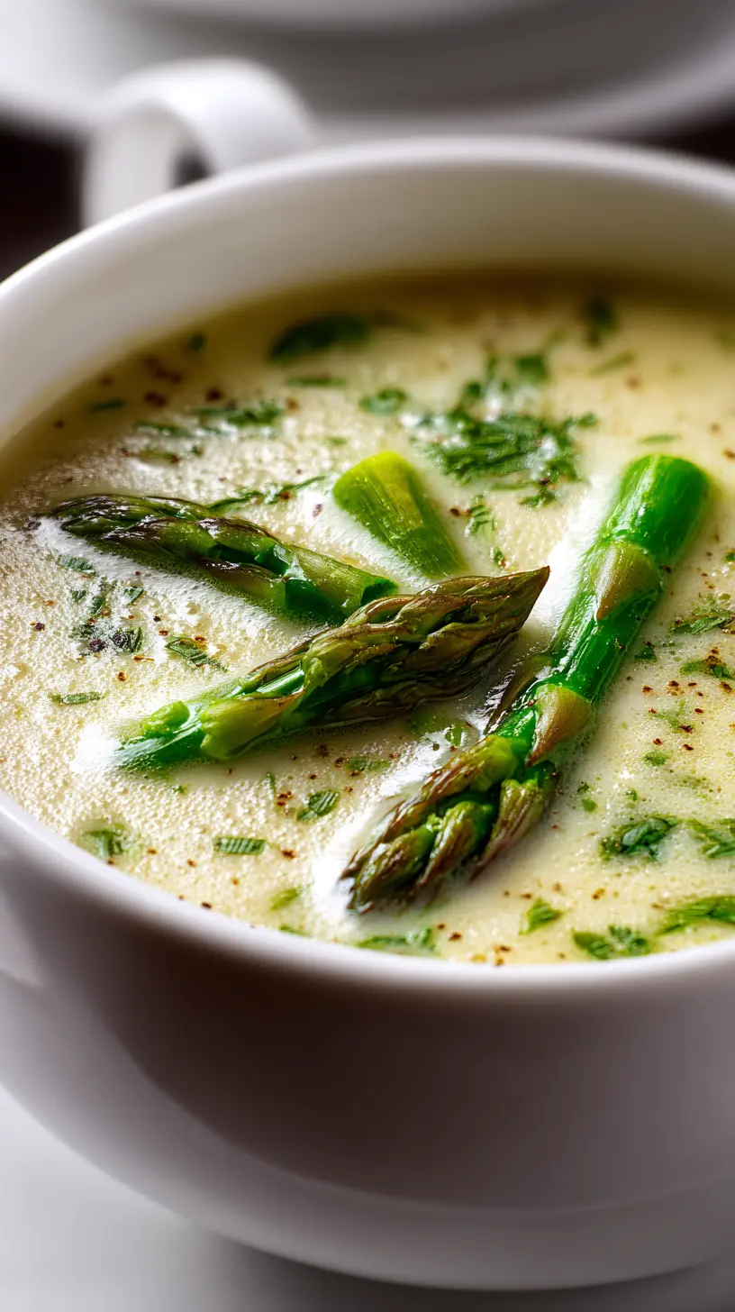 Step-by-step preparation of Quick Keto Cream of Asparagus Soup (Keto Cream of Asparagus Soup)