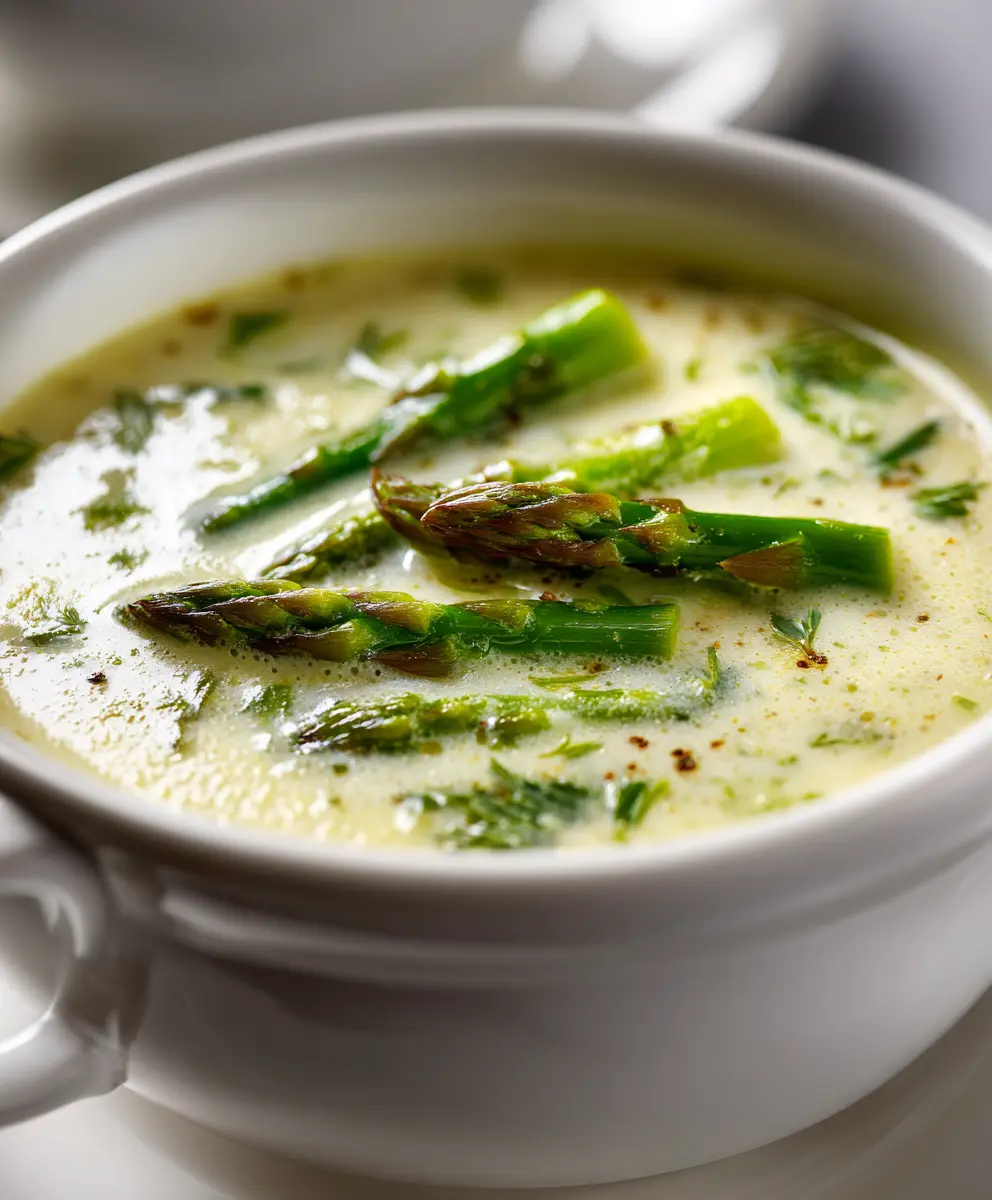 Quick Keto Cream of Asparagus Soup — homemade Keto Cream of Asparagus Soup recipe