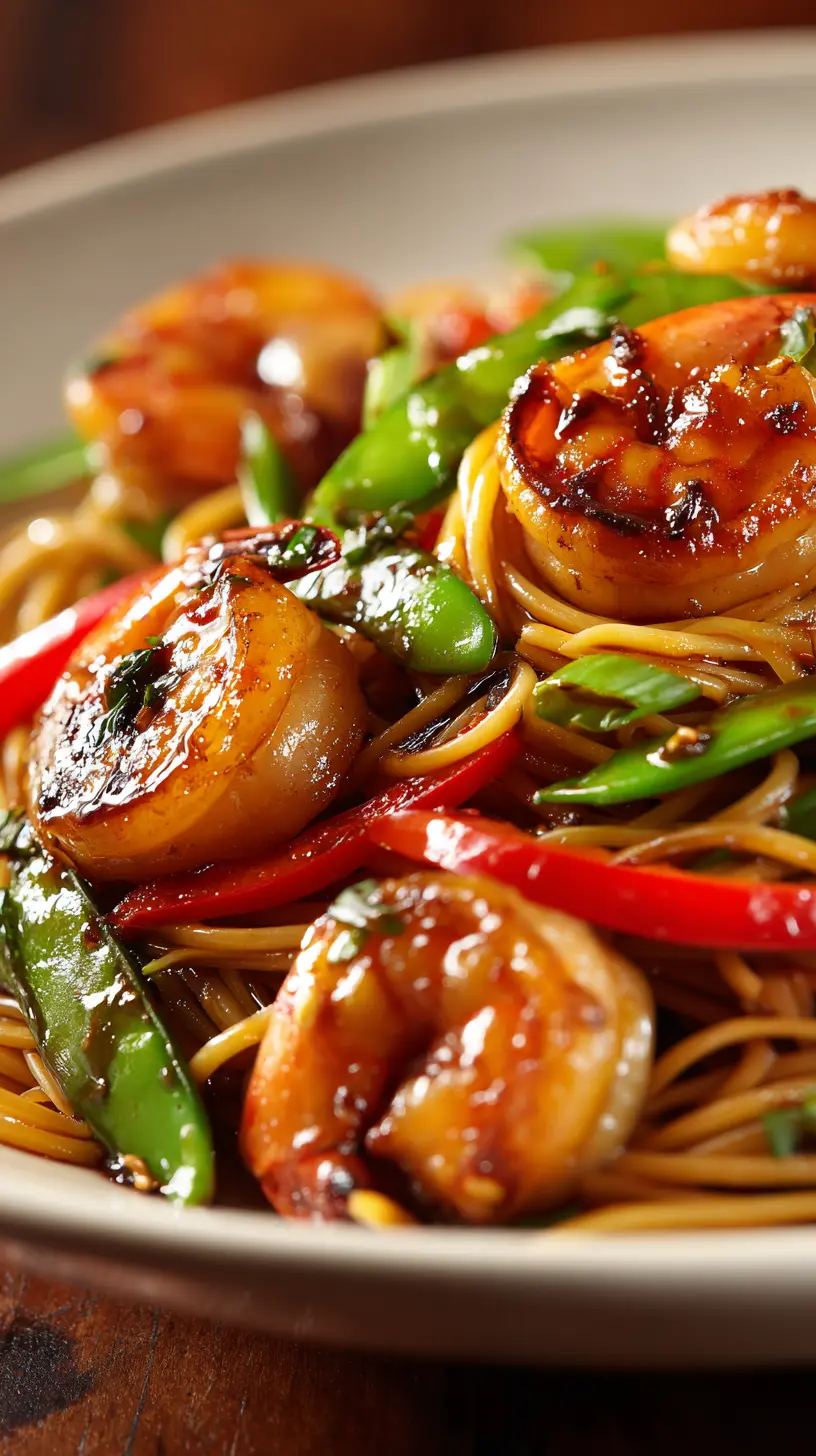 Step-by-step preparation of Savory Shrimp Stir Fry with Noodles: Quick & Flavor-Packed Delight (shrimp stir fry with noodles)