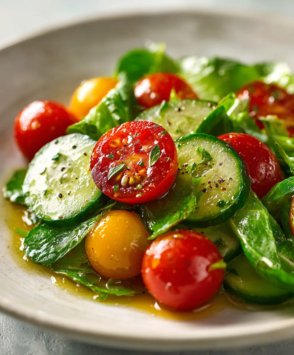 Simple Fresh Garden Side Salad — homemade fresh garden side salad recipe