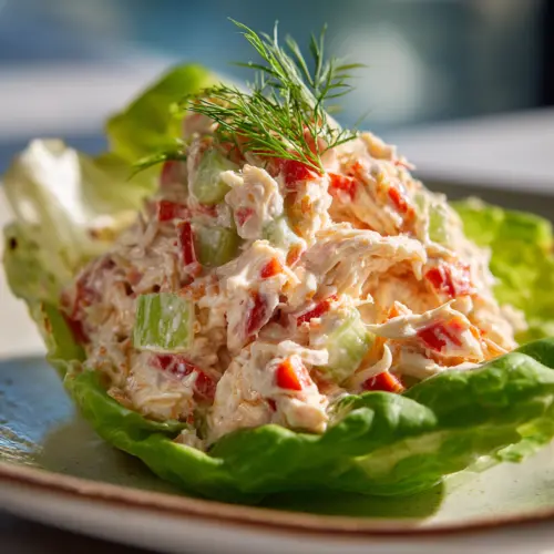 Sweet & Spicy Chili Mayo Chicken Salad — homemade chili mayo chicken salad recipe