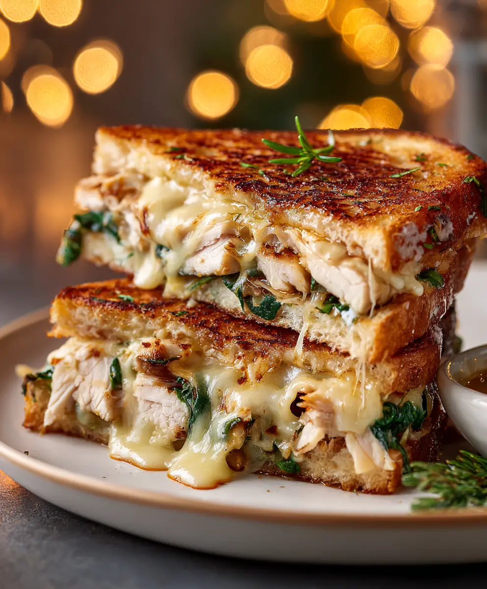 Ultimate Turkey Melt with Cheddar and Spinach Bliss — homemade Turkey Melt recipe