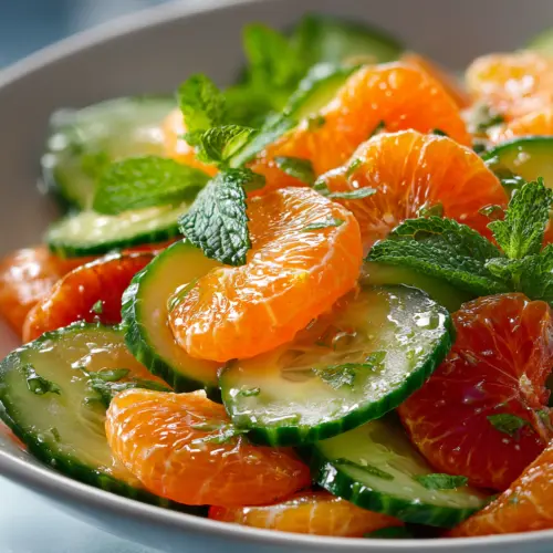 Vibrant Irish Flag Clementine Cucumber Salad for Fresh Flavors — homemade Clementine Cucumber Salad recipe