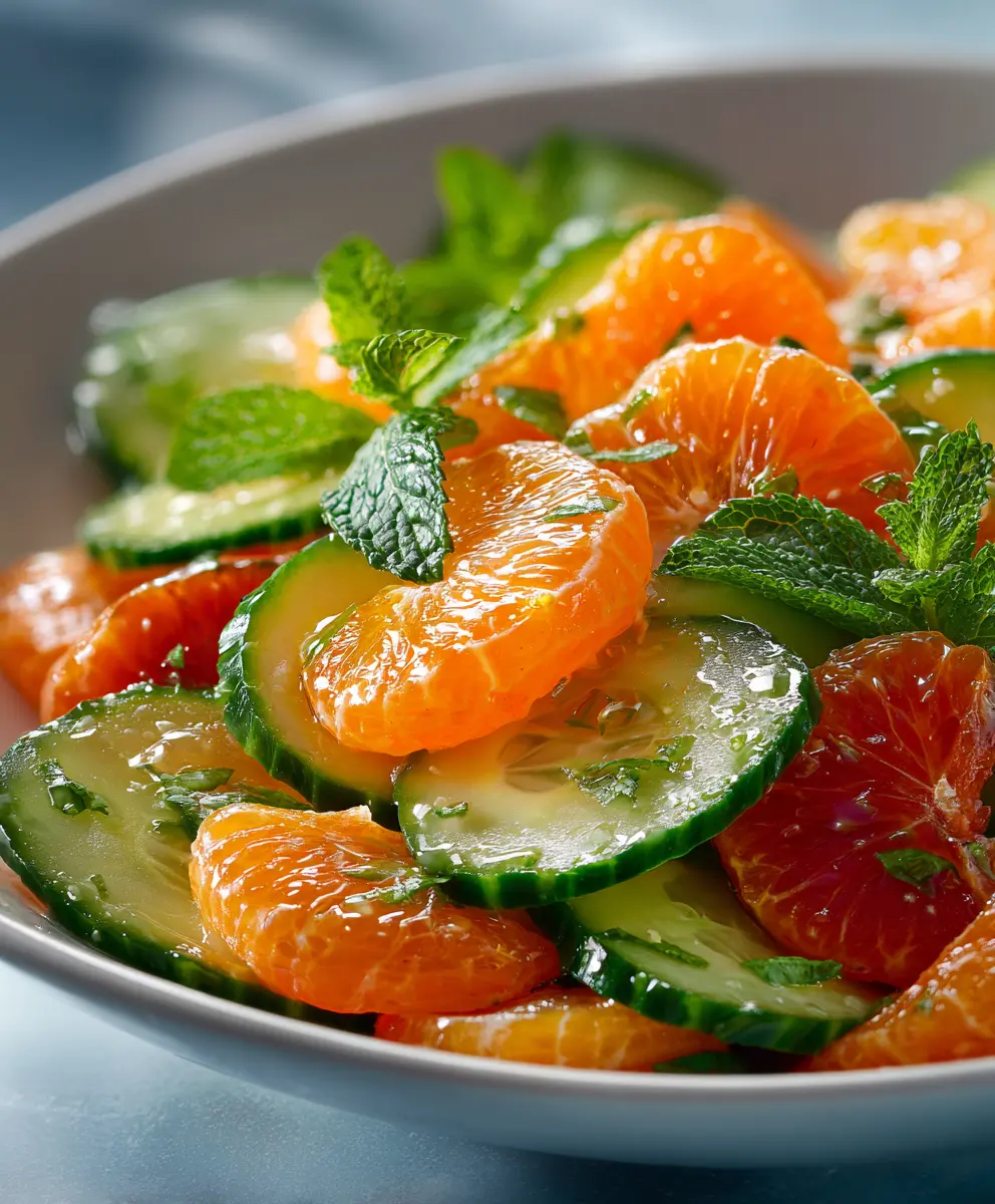 Vibrant Irish Flag Clementine Cucumber Salad for Fresh Flavors — homemade Clementine Cucumber Salad recipe