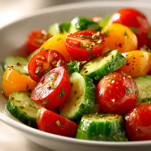 Vibrant Tomato Cucumber Salad for Refreshing Summer Bliss — homemade tomato cucumber salad recipe
