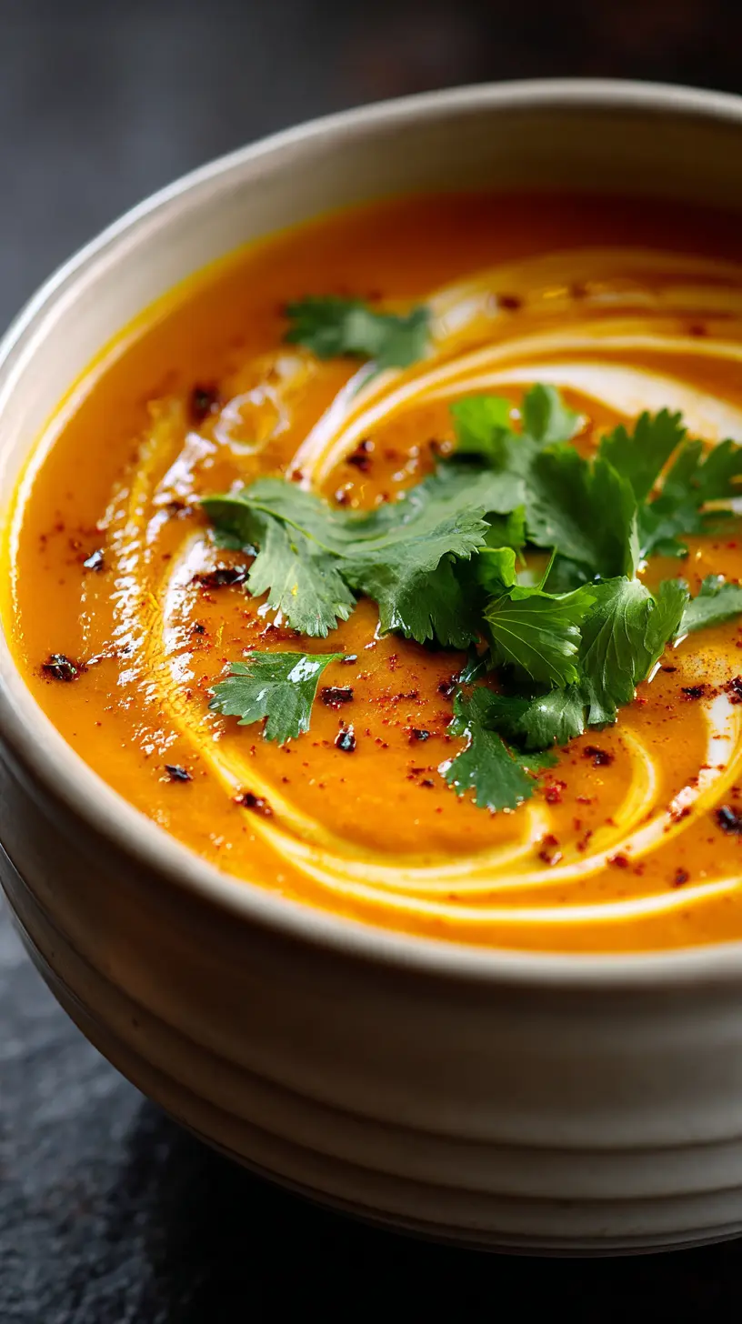 Warm Up with Spicy Miso Carrot Soup: Comfort in a Bowl Serving suggestion for Warm Up with Spicy Miso Carrot Soup: Comfort in a Bowl — Spicy Miso Carrot Soup