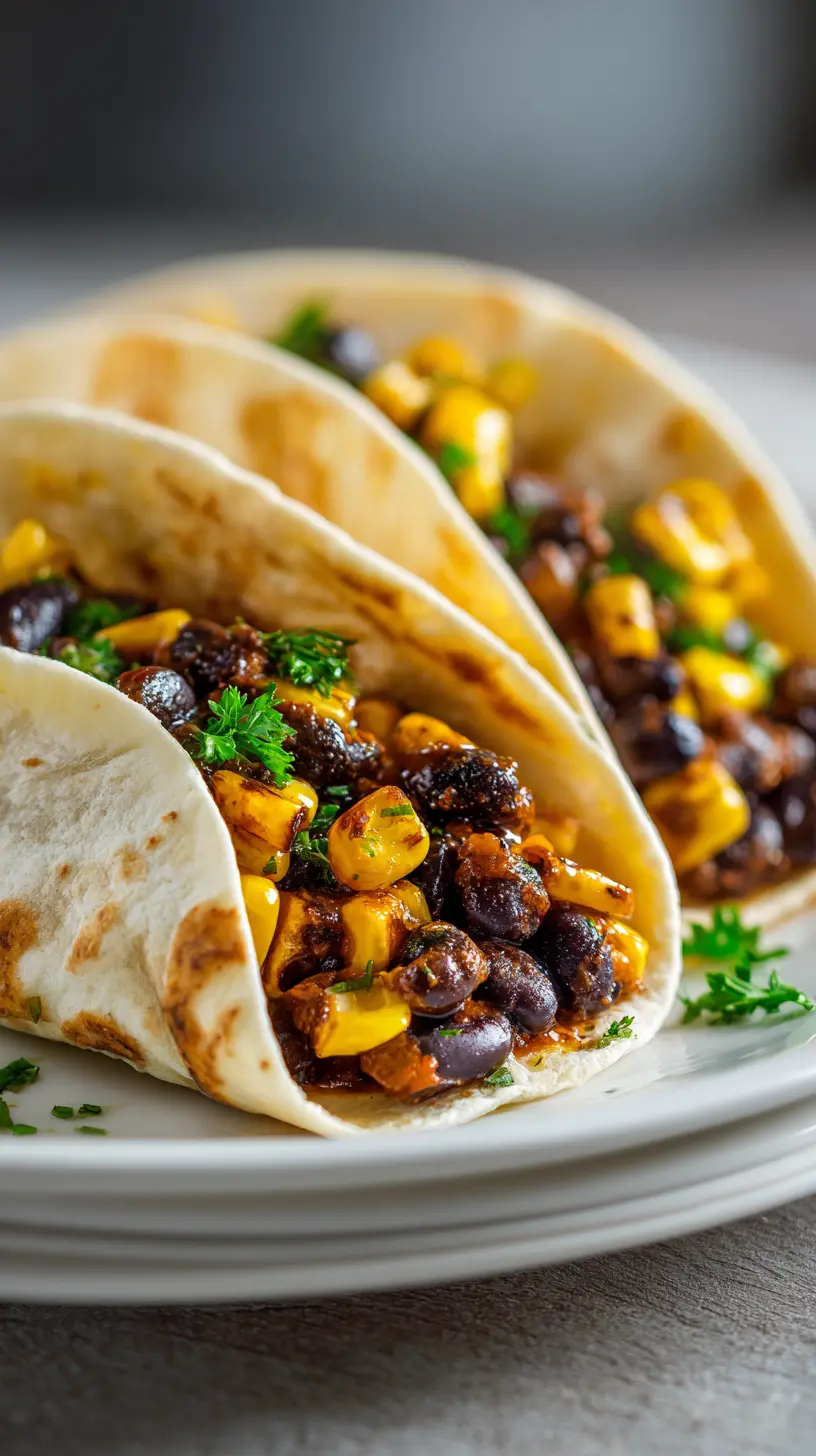 15 Minute High Protein Black Bean and Corn Tacos Step-by-step preparation of 15 Minute High Protein Black Bean and Corn Tacos (high protein black bean tacos)