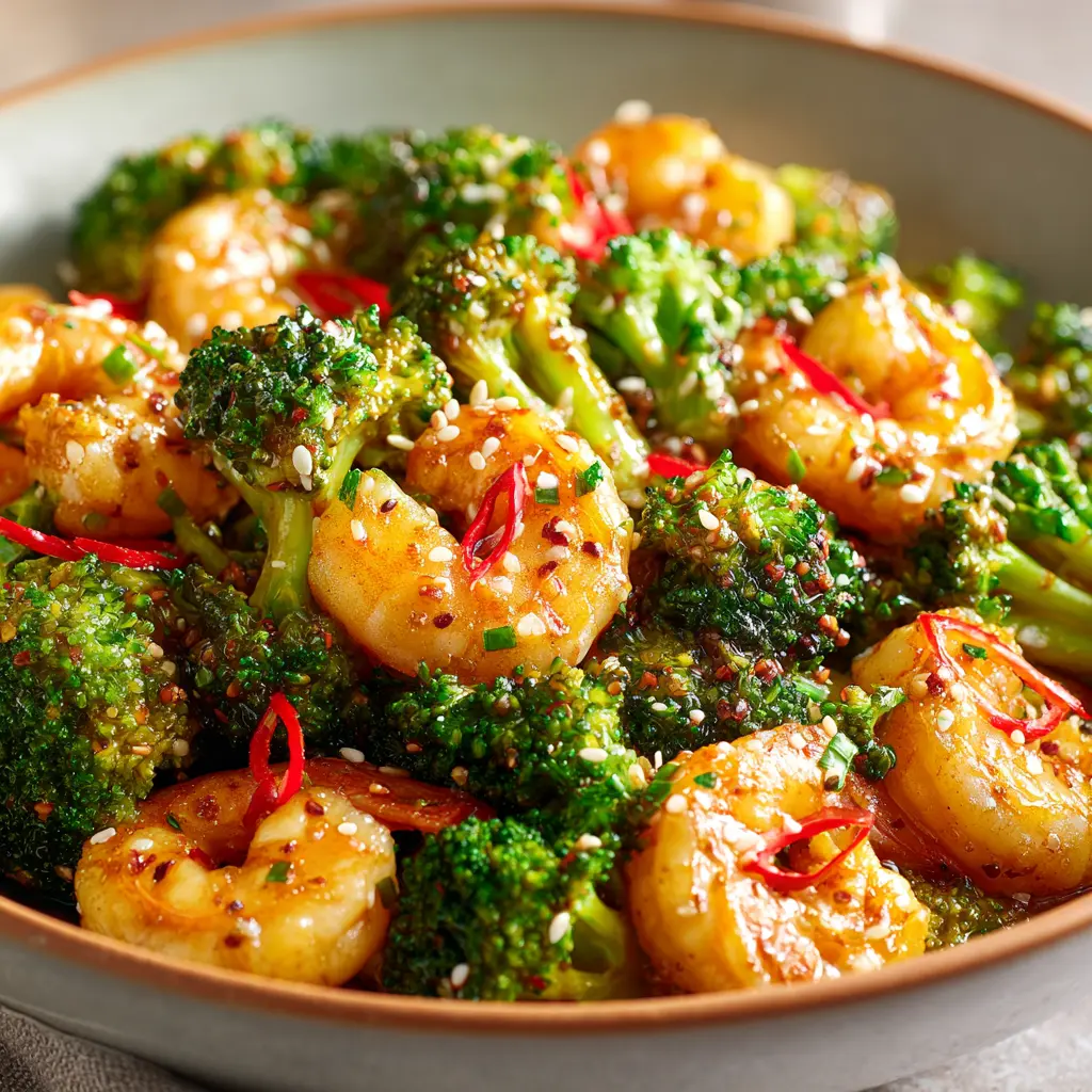15-Minute High Protein Shrimp and Broccoli Stir-Fry — homemade shrimp and broccoli stir fry recipe