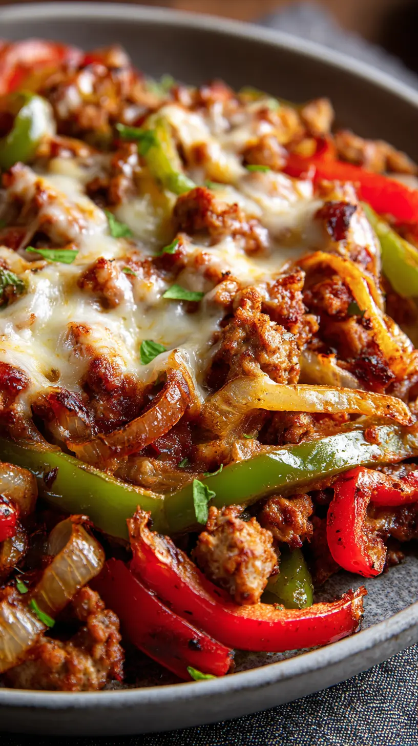 15-Minute High Protein Turkey Sausage Skillet Serving suggestion for 15-Minute High Protein Turkey Sausage Skillet — turkey sausage skillet