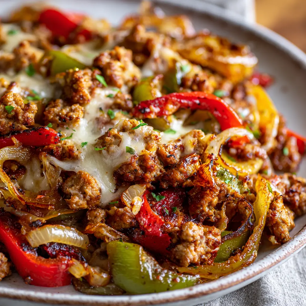 15-Minute High Protein Turkey Sausage Skillet — homemade turkey sausage skillet recipe
