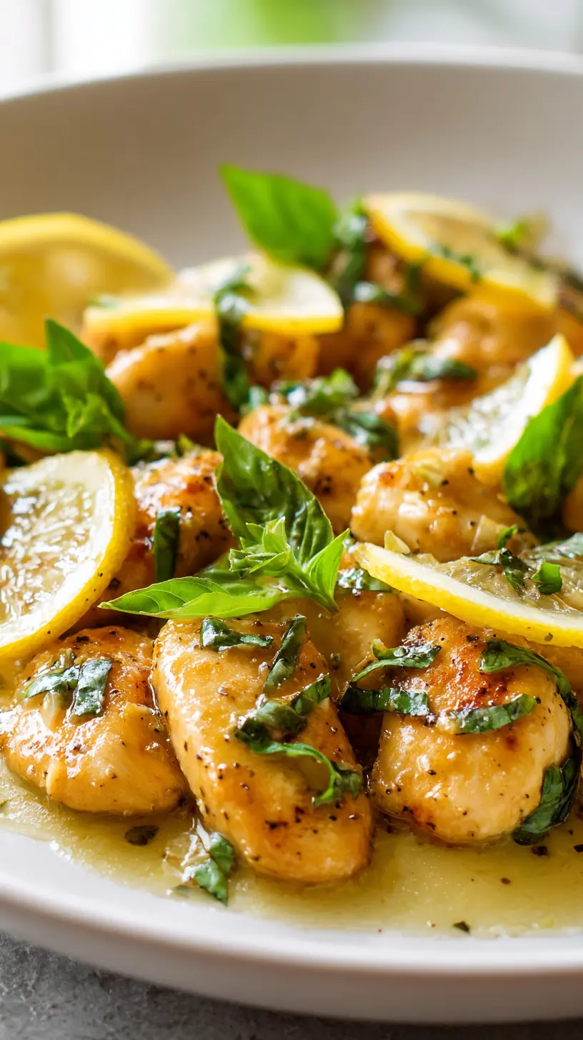 15-Minute Low Calorie Lemon Basil Chicken Step-by-step preparation of 15-Minute Low Calorie Lemon Basil Chicken (low calorie lemon basil chicken)